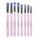 Essential 8 Piece Pink Eye Makeup Brush Set | Spectrum Professional Brushes with Soft Synthetic Bristles - Angled & Precise - Buy Online on GoSupps.com