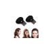 Juyafei Perfect Puff Hair Head Cushion Perfect puff hair pillow hidden in the hair makes your hair fluffy plastic material suitable for weddings evening parties banquets (black 2PCs))