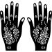 Kotbs 18 Sheets Temporary Tattoo Stencils - Indian Arabian Henna, Glitter, Airbrush Tattoo Stickers for Women, Men, Kids - Hand Body Art - Buy Online on GoSupps.com