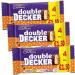 3 x Double Decker Chocolate 1.50 PMP Bar 4 Pack Multipack 149.2g Delicious Tasty And Twisty - Buy Online on GoSupps.com