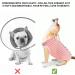 Comfortable Post-Operation Shirt for Puppies - WLLHYF Pink & White Stripes XS | Ideal for Large & Small Dogs After Castration - International Shipping - Buy Online on GoSupps.com