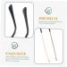 Gleavi Glasses Replacement Set - 5 Pairs Black Frame & Hinge Repair Bracket - Buy Online on GoSupps.com