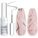 BURANO Liner Holographic Gel Nail Polish UV LED Reflective Glitter Painted Gel Silver Metallic Gel Nail Build in Thin Nail Brush Chrome Gel Curing Required 8ml (silver) LX0 - Buy Online on GoSupps.com