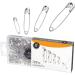 250 Pack Luxurecourt Safety Pins - Assorted Sizes, Durable Silver Steel, Rust-Resistant - Clothes Sewing Arts & Craft - Buy Online on GoSupps.com