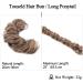 Sego Long Hair Part Real Hair Tie Extensions - Messy Bun & Updos | Voluminous Light Brown Hair (32g) - Buy Online on GoSupps.com