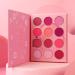 DE'LANCI Pink Eyeshadow Palette - 12 Color Mini Makeup Pallet - Long-Lasting & Waterproof - Peach Matte & Shimmer Shades - High Pigmented & Blendable - Buy Online on GoSupps.com