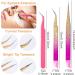 3Pcs Double Ended Nail Art Tweezers Set - Stainless Steel Straight Curved Tip, Silicone Head - Precision Lash, Rhinestone Picker Tool for Women & Girls - Buy Online on GoSupps.com