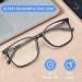 Gaoye 2 Pack Blue Light Blocking Glasses - Computer Gaming Fake Eyeglasses | Anti UV Ray | Spring Hinge | Light Black & Leopard Clear | Women/Men - Buy Online on GoSupps.com