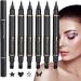 Eyeliner Pen Liquid Eyeliner with Stamp Mold Shapes 6 Pieces Long Lasting Water Resistant Cosmetics for Women Beauty for Stage Travel Party Performance Cosplay Wedding Holiday - Buy Online on GoSupps.com