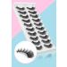 False Eyelashes Clear Band Mink Lashes Fluffy 5D Soft Fake Eyelashes Faux Mink Lashes Natural Look Cat Eye 14MM Fluffy Light Volume Eyelash 10 Pairs  - Buy Online on GoSupps.com