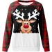 Women's Christmas Snowman & Penguin Print Sweatshirt - Black XXL - Buy Online on GoSupps.com