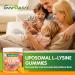 Liposomal L-lysine Gummies 1200mg, Lysine Chewable Supplement with Vitamin C, D3, B12 & Zinc for Adults & Kids, Immune & Collagen Support, Lips & Skin Health, Vegan, Natural Fruit Flavor, 60CT - Buy Online on GoSupps.com