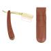 Shaving Accessories Set - Solid Wood Shaving Accessories Shaving Accessories and Leather Case Set Easy to Use Suitable for Travel and Daily Use (1 Set)