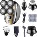 Dreamme 5-in-1 Electric Shaver for Men - Versatile Grooming Kit Beard Razor Nose Trimmer & Bald Head Shaver - Cordless & Rechargeable Navy Gray - Buy Online on GoSupps.com