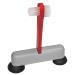 Rehabilitation Advantage Denture Scrub Brush & Suction Cup Holder Red/Gray