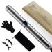 Flat Iron Hair Straightener and Curler 2 in 1 Hair Straightening Iron Negative Ion Curling Iron with Adjustable Temp for All Hair Types Curling Straightening Iron Combo(Gray)