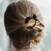 Lurrose Round Inner Toothed Hair Clip Set - Black | Strong Tension Hair Claw for Ponytails - Buy Online on GoSupps.com