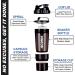 ACUNA Protein Shaker Bottle 600ml - 3-Layer Twist Off Cups - Steel Mixing Ball - Easy to Clean - Gym & Sports Shaker Bottle (Black) - Buy Online on GoSupps.com