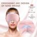 FlyCoco 99% Block Out Light Eye Sleep Mask - 3D Contoured Zero Pressure Adjustable Straps - Ideal for Sleep Travel & Napping | Pink - Buy Online on GoSupps.com