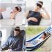 3D Contoured Sleep Eye Mask | Light Blocking | Soft & Comfortable | for Men and Women | Perfect for Travel, Nap, and Meditation - Black - Buy Online on GoSupps.com