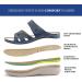 Ortho+rest Women's Orthotic Slides - Comfortable Navy Orthopedic Sandals with Arch Support - Buy Online on GoSupps.com