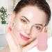 Face Cleansing Brush Scrubbing Finger Handle Face Brush in Silicone - Everyday Skincare Soft Bristles Manual Massaging Brush for Bathroom Travelling Pink - Buy Online on GoSupps.com