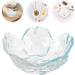 Baluue Glass Nail Soaking Bowl Flower Finger Bowl Nail Gel Polish Remover Bowl Manicure Soaker Bowl for Fingernail Toenail Caring Soak Off - Buy Online on GoSupps.com