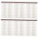 Balacoo 6pcs Eyebrow Stickers 3d Stickers Brown Eyebrow Sticker Imitation Eyebrow Sticker 6d