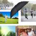 TEASTAR 60 Inch Large Golf Umbrella - Automatic Open Windproof Stick Umbrella for Sun & Rain Protection, Teflon Rain Repellent - Black - Buy Online on GoSupps.com