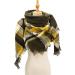 Women's Warm Black Cotton Triangle Scarf with Buttons - Versatile Winter and Seasonal Fashion Accessory - Buy Online on GoSupps.com