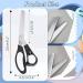 Pinking Shears Set 7mm Scalloped & 5mm Zig Zag | Professional Handheld Serrated Crimping Sewing Scissors for Fabric, Leather, Paper - 2 Pcs - Buy Online on GoSupps.com