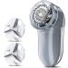 Fabric Lint Shaver - Fuzz Remover - Two Power Modes (AC Adapter and 2 AA Batteries) Safety Cover 3 Adjustable Shave Heights for Wool Sweaters with 1.8M USB Cable (Gray)