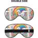 Cartoon Unicorns Adjustable Eye Mask - Unisex Blackout Sleep Mask for Travel Yoga & Office Naps - Buy Online on GoSupps.com