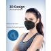HUHETA KN95 Face Mask 20 Pack - 5 Layer Safety Mask with Elastic Ear Loop - Over 95% Filter Efficiency - Black Protective Masks for Indoor & Outdoor Use - Buy Online on GoSupps.com