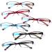 Shop NORPERWIS 6 Pack Ladies Reading Glasses - Trendy Blue Light Blocking Spring Hinge Eyewear for Women (Mix Color 2.00 - Buy Online on GoSupps.com
