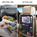 Uraqt Car Backrest Protection - 2 Pack Waterproof Kick Mats & iPad Holder for Children - Universal Fit Back Seat Organizer - Buy Online on GoSupps.com