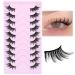 Half Lashes Natural Look Cat Eye 16 mm Wispy Thin Band Manga Lashes 10 Pairs False Eyelashes Cateye Half Eyelashes