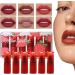 Huvqianu Lipstick Kit Cute Strawberry Shaped Gloss Balm Smooth Texture Lipstick Kit Lightweight Portable Design Easy Application Function Beauty Essentials for Beginners Family Friend - Buy Online on GoSupps.com