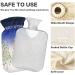 Three Checked Hot Water Bottles - Soft Fleece Cover 2 Litre Hot Water Bag for Soothing Hot & Cold Compresses - Ideal for Comfort & Relief - Buy Online on GoSupps.com
