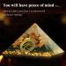 Soulnioi 3.8 Large Orgone Pyramid with Chakra Quartz Pendant - Chakra Balance, Reiki, Meditation, Positive Energy - Buy Online on GoSupps.com