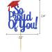 So Proud Of You Cupcake Toppers Graduation Decoration Food Picks Congrats Grad Party Supplies Blue Red - Buy Online on GoSupps.com