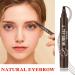 3Pcs Waterproof Microblading Eyebrow Pencil Set with Trimmer - Dark Brown | Long-Lasting, Easy Natural Brows | Eyebrow Tattoo Pen Kit - Buy Online on GoSupps.com