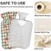 NAANLE DAISY 2L Mushroom Hot Water Bottle with Cover - Transparent Warm Water Bottle for Pain Relief & Thermal Therapy - Ideal for Beds Hands & Feet - Buy Online on GoSupps.com