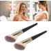 Contour Brush Pack of 2 Facial Shadow Brushes Soft Fiber Show Brush Makeup Powder Brush with Wooden Handle for Salon Travel - Buy Online on GoSupps.com