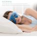 Navaris Gel Eye Masks - Set of 2 Reusable Masks for Hot/Cold Therapy - Blue Light Blue - Buy Online on GoSupps.com