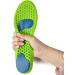 Memory Foam Plantar Fasciitis Relief Insoles - Black/Green - Men 10/Women 12 - Buy Online on GoSupps.com