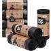 Fyy garbage bags waste bags | 4 roll |80 pieces |8 gallon waste bags garbage bags garbage bags for bathroom kitchen bedroom toilet office black 60*645 cm-8 gallons (black)