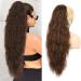 Ponytail Extension 30 Inch Extra Long Drawstring Wavy Curly Ponytails Black Brown Synthetic Fiber Fake Hair piece for Women Ponytail Extension Ponytail Hair Extension(PT139-9H60A) 30Inches PT139-9H60A - Buy Online on GoSupps.com