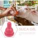 Lamb Nursing Bottle Nipples - Rubber Replacement Nipples for Goat, Sheep, Calf - Livestock Supplies in Red - Buy Online on GoSupps.com