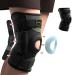 aismile Hinged Knee Brace for Knee Pain Knee Braces for Meniscus Tear Knee Support with Side Stabilizers for Women and Man Patella Knee Brace for Arthritis Pain Running Working Out Black (X-Large) X-Large Black